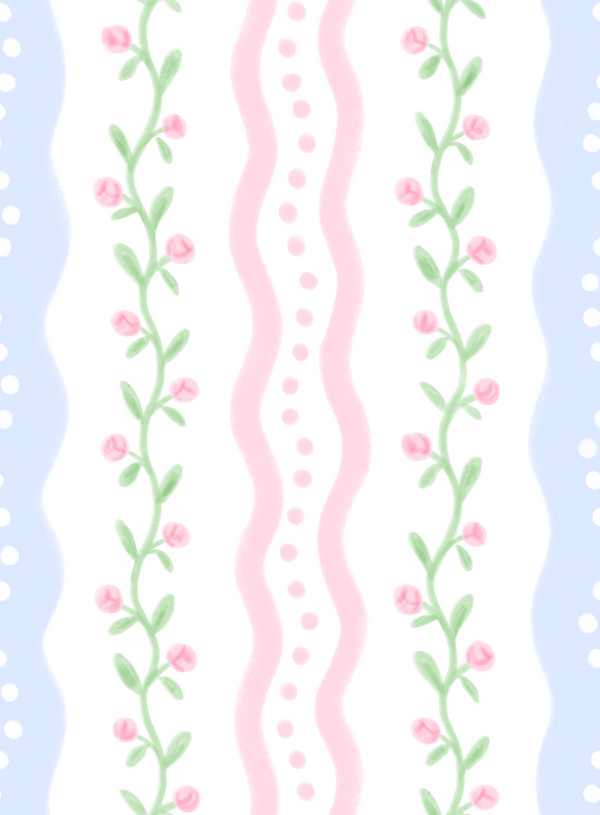 Girls Wavy Floral Dress ETA: MAY