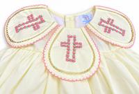 PRE ORDER Girls Bullion Stitch Rosette Crosses Bubble | ETA to LBS: JANUARY