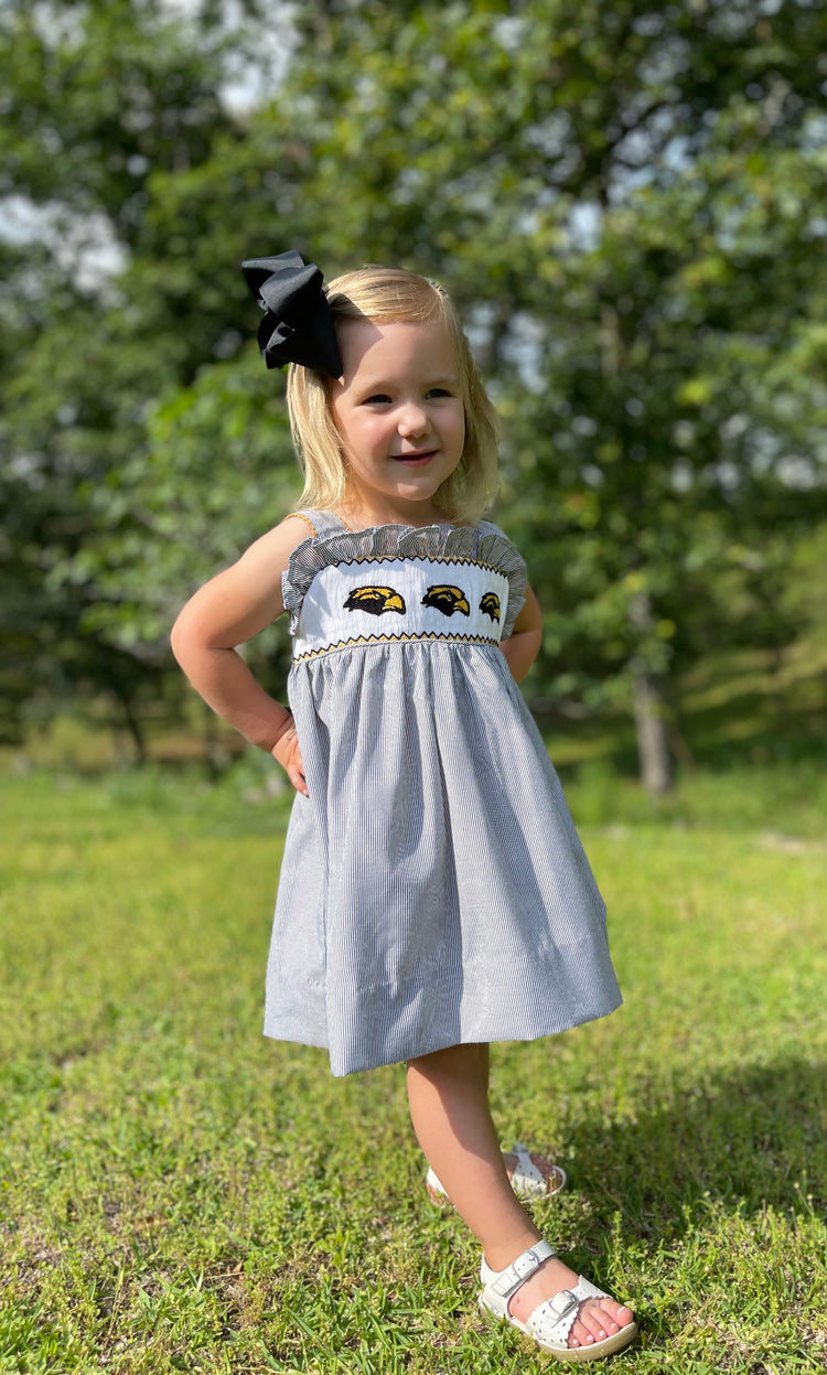 Southern Miss Eagles Smocked Bloomer Set