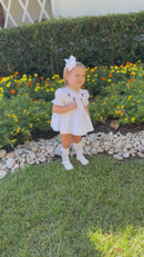 PRE ORDER Girls Smocked & Bullion Stitch Lead Me to the Cross Bloomer Set & Dress | ETA to LBS: FEBRUARY